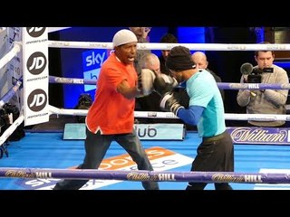Yonfrez Parejo PUBLIC WORKOUT vs Carlos Molina | Joshua vs Parker Undercard