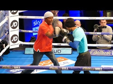 Yonfrez Parejo PUBLIC WORKOUT vs Carlos Molina | Joshua vs Parker Undercard
