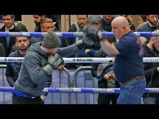 James Tennyson PUBLIC WORKOUT vs Martin Joseph Ward | Bellew vs Haye 2