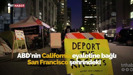 Trump San Francisco'da protesto edildi