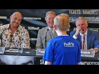 LOL!! "YOU WANT SOME!!" WEALDSTONE RAIDER CHALLENGES TO FIGHT FURY!! @FINAL PRESSER boxing