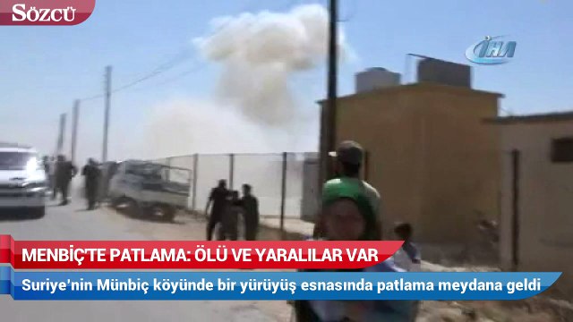 Menbiç’te patlama: Ölü ve yaralılar var
