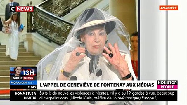 Geneviève de Fontenay dans Morandini Live sur CNews