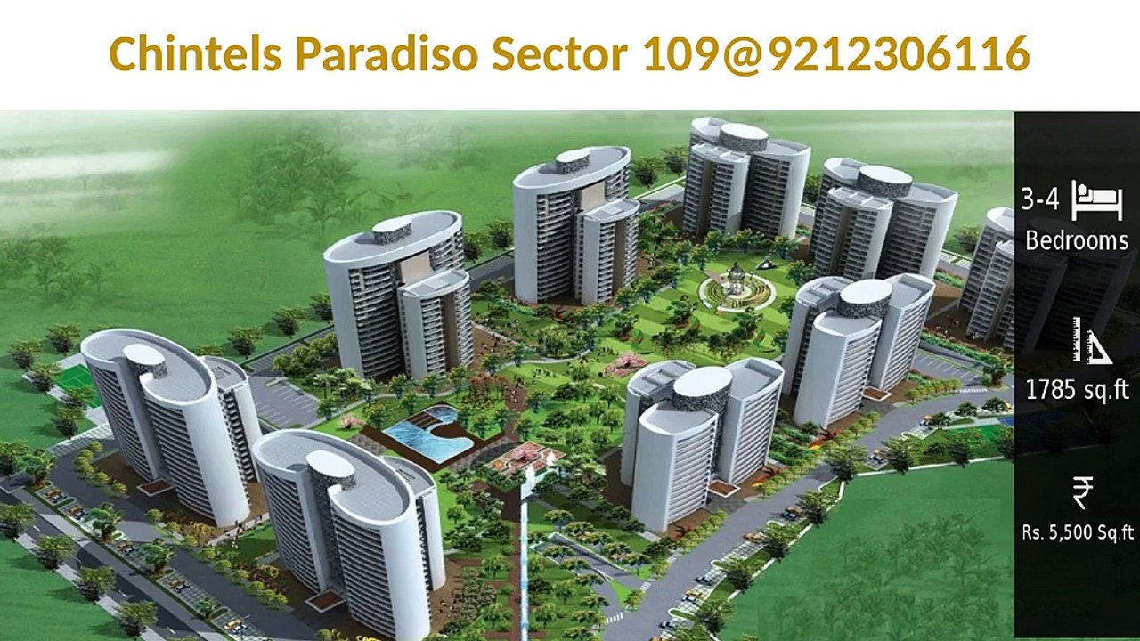 Chintels Paradiso Gurgaon@09212306116