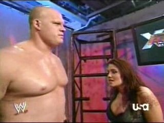 Kane & Lita backstage segment on RAW 12.10.07