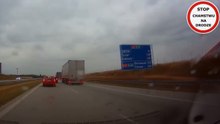 Wypadek na A1 po chamskim hamowaniu białego volvo #104 Wasze Filmy