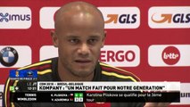 Kompany en conférence de presse avant Brésil - Belgique