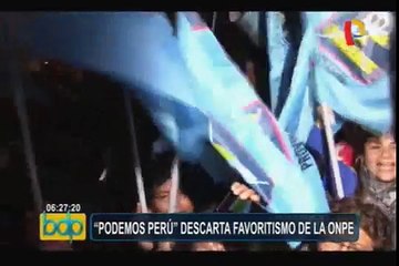 Voceros de Podemos Perú responden denuncias contra partido