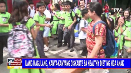Ilang magulang, kanya-kanyang diskarte sa healthy diet ng mga anak