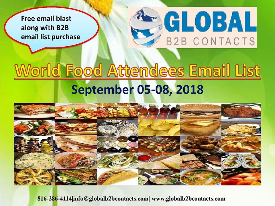 World Food Attendees Email List