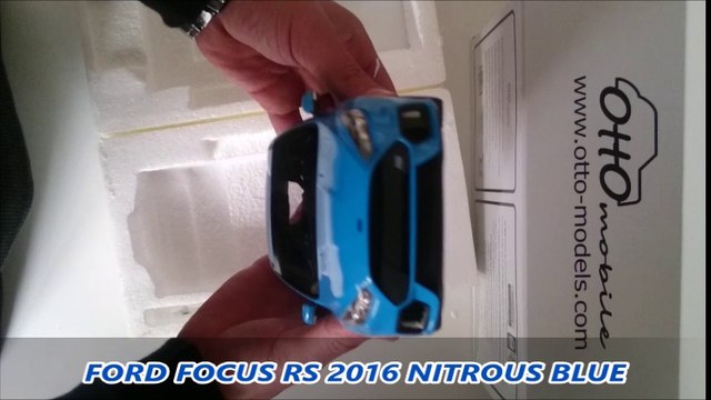Unboxing - Ford Focus RS 2016 Nitrous Blue 1/18 - Otto