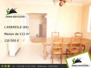 Maison A vendre L'arbresle 113m2 - Centre ville, proche gare
