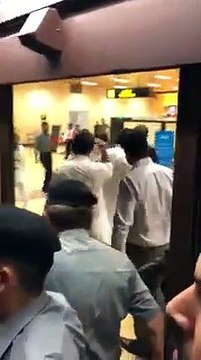 Air hostess And Airport Security Asking For Selfies From Imran Khan