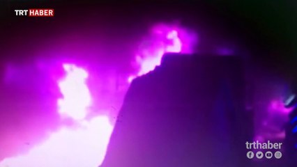 Çin'de iki TIR'ın çarpıştığı tünelde yangın paniği