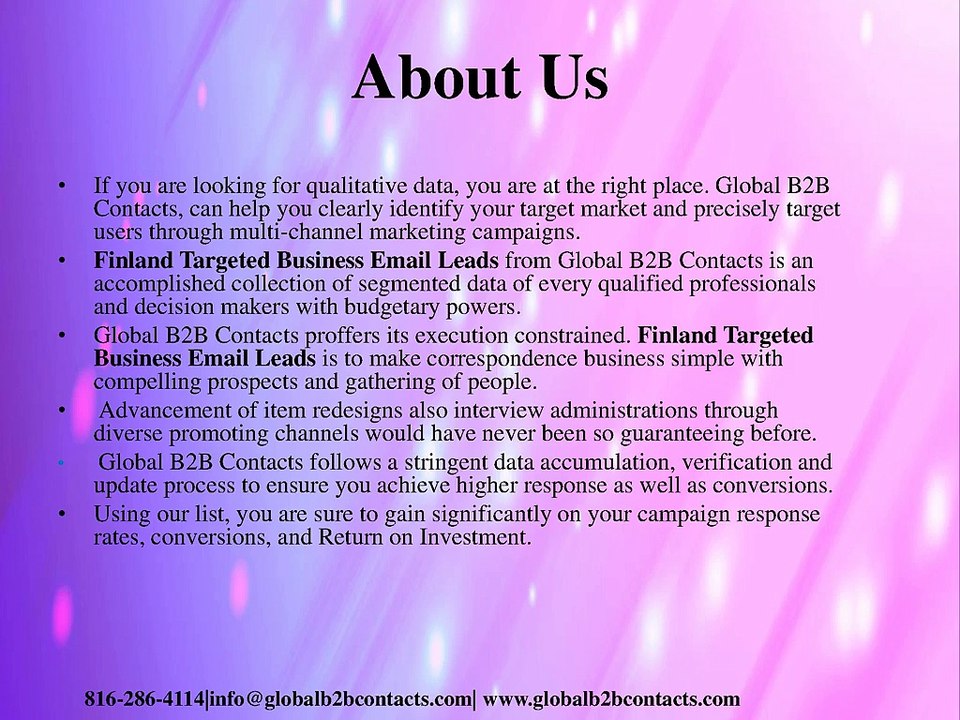 Finland Targeted Business Email Leads