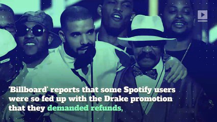 Spotify Users Push Back Against Excessive Drake Promotion