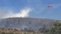 Muğla Bodrum'da Otluk ve Makilik Alanda Korkutan Yangın
