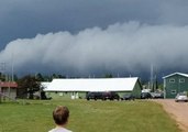 Shelf Clouds Linger Near Lake Superior on Independence Day