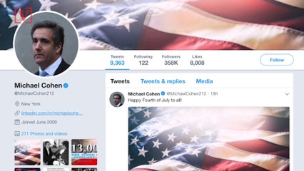 Former Trump Personal Attorney Michael Cohen Pulls Title From Twitter Page