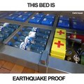 This bed will save your life in an earthquake!! Credit: Dahir insaat
