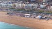 Drone Shows England Fans In Brighton During Colombia Match - Russia 2018 World Cup - 4K