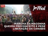 Marcha da maconha queima preconceito e pede liberação da canabis