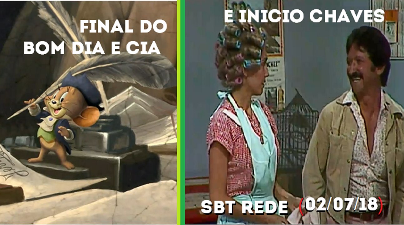 Final Bom Dia e Cia e inicio Chaves (02/07/18) | SBT Rede (Vazado na TV Cidade Verde)