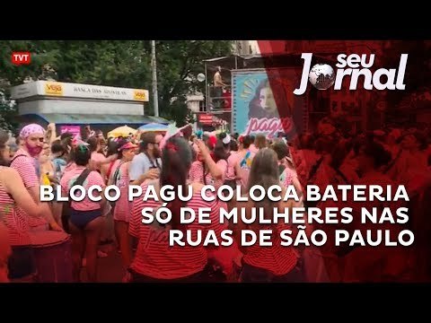 Bloco Pagu coloca bateria só de mulheres nas ruas de São Paulo