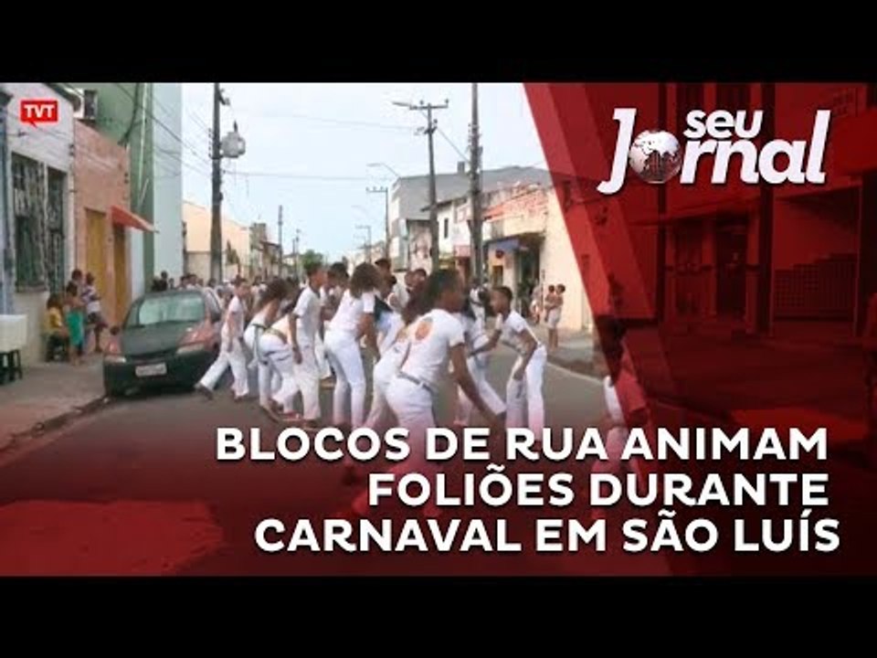 Blocos de rua animam foliões durante carnaval em São Luís