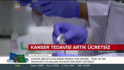 Kanser tedavisi artık ücretsiz