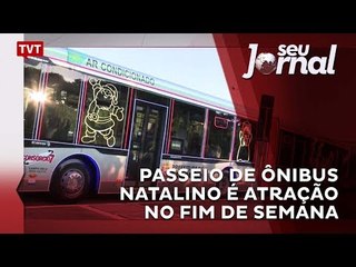 Passeio de ônibus natalino é atração no fim de semana