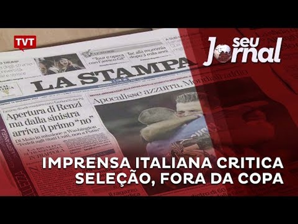 Imprensa italiana critica seleção, fora da Copa