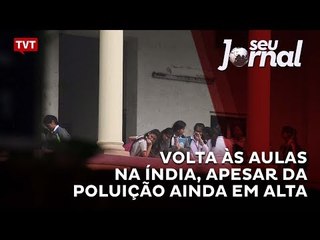 Volta às aulas na Índia, apesar da poluição ainda em alta