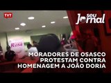 Moradores de Osasco protestam contra homenagem a João Doria