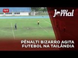 Pênalti bizarro agita futebol na Tailândia