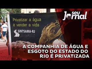 Ações da Cedae vão à leilão no RJ e servidores protestam
