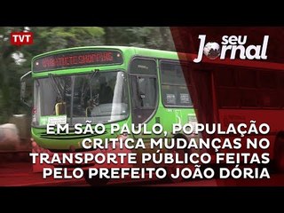 Скачать видео: Em São Paulo, população critica mudanças no transporte público feitas pelo prefeito João Dória