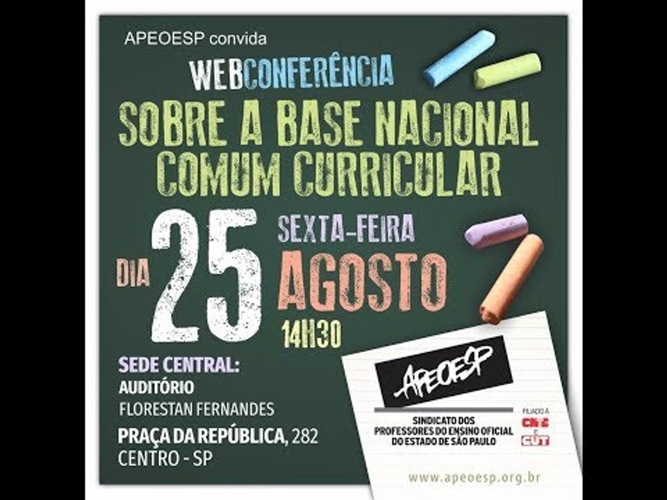 APEOESP - Webconferência sobre a base nacional...