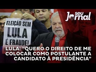 Lula: “Quero o direito de me colocar como postulante a candidato à Presidência”