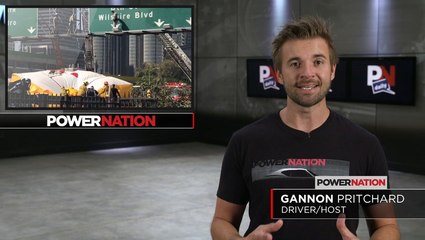 Pollution Protester Jumped Off Highway Sign With Style