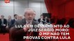 Lula em depoimento ao juiz Sérgio Moro: o MP não tem provas contra Lula