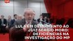 Lula em depoimento ao juiz Sérgio Moro: MP apresenta deficiências em sua investigação