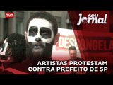 Artistas protestam contra prefeito de São Paulo