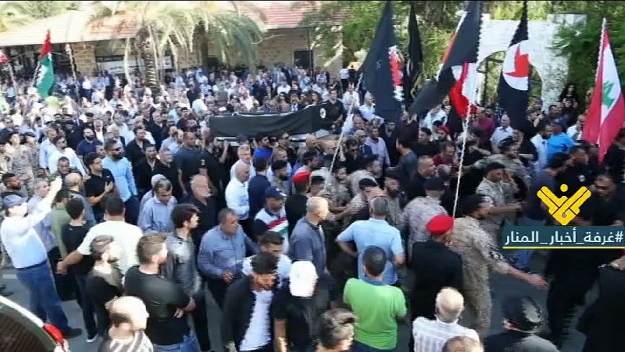 الحزب القومي السوري وأهالي بلدة الدوير الجنوبية ودعوا الراحل على قانصو في مأتم حاشد