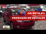 Cai em 12,9% produção de veículos
