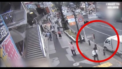 In China, a man appeared out of nowhere