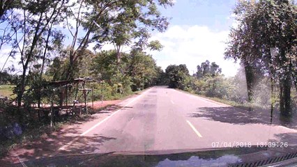 Flying Debris Hits Vehicle