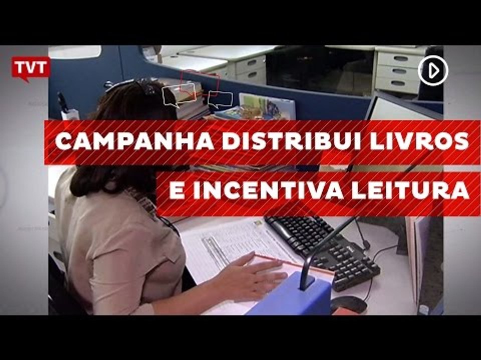 Campanha distribui livros e incentiva leitura