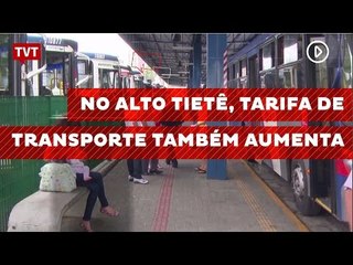 No Alto Tietê, tarifa de transporte também aumenta