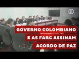 Colômbia e as FARC assinam acordo de paz após 52 anos de guerrilha